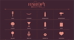 Desktop Screenshot of penelopiebeautybar.com
